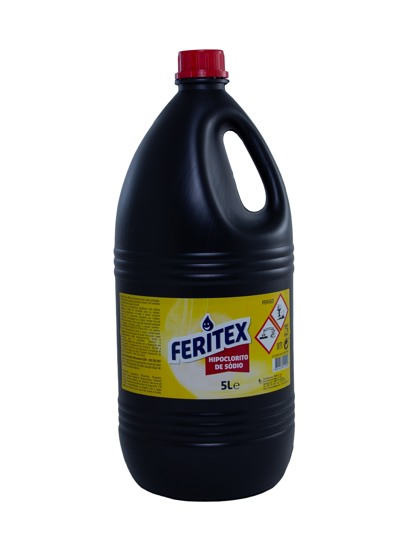 Hipoclorito de sódio FERITEX, embalagem de 5 L