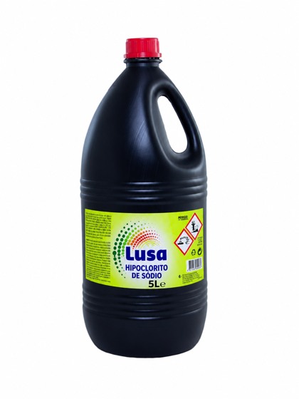 Hipoclorito de sódio LUSA, embalagem de 5 L